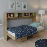 Cama Abatible Toledo Almendra 195.8x121.6cm para Colchón Sencilla 90 X 190 Cm - CAMAS | Bylmo