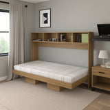 Cama Abatible Toledo Almendra 195.8x121.6cm para Colchón Sencilla 90 X 190 Cm - CAMAS | Bylmo