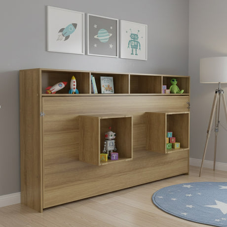 Cama Abatible Toledo Almendra 195.8x121.6cm para Colchón Sencilla 90 X 190 Cm - CAMAS | Bylmo