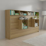 Cama Abatible Toledo Almendra 195.8x121.6cm para Colchón Sencilla 90 X 190 Cm - CAMAS | Bylmo