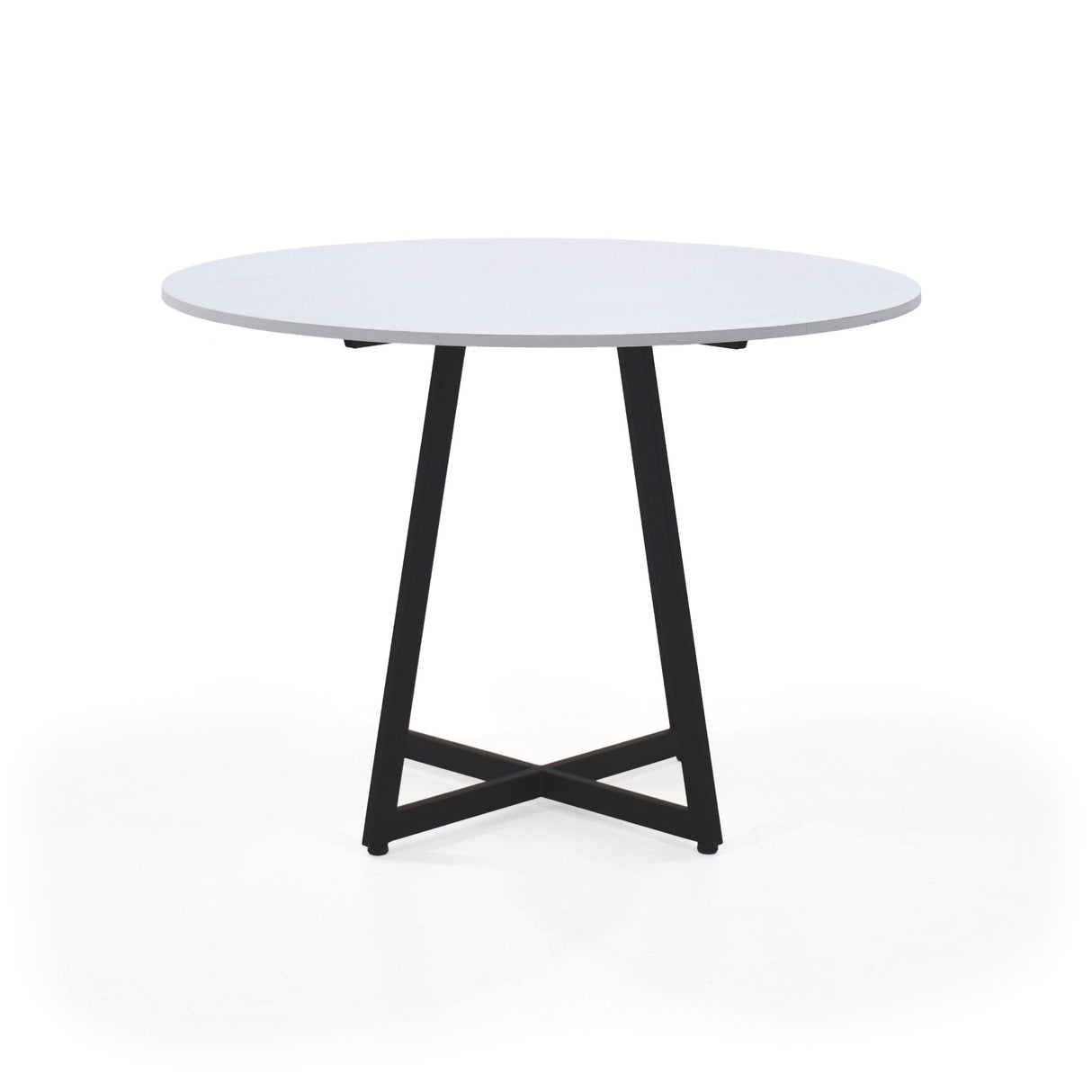 Mesa de Comedor Malawi Blanco 105x76cm Circular de Cuatro Puestos sin Sillas - COMEDORES | Bylmo