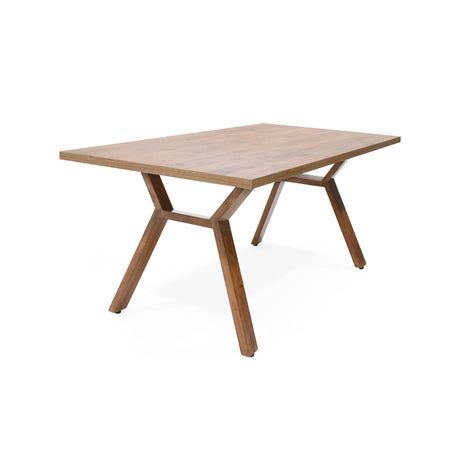 Comedor Nara Taupe y Mácula 144x75cm Rectangular de Cuatro Puestos con Cuatro Sillas Mao - COMEDORES | Bylmo