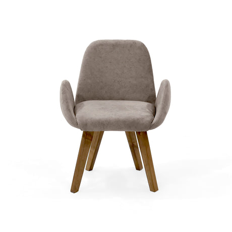 Comedor Nara Taupe y Mácula 144x75cm Rectangular de Cuatro Puestos con Cuatro Sillas Mao - COMEDORES | Bylmo