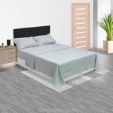 Juego de Sabanas Satinada Gris Para Cama King 200 X 200 Cm 800 Hilos Fondo Entero - SABANAS | Bylmo