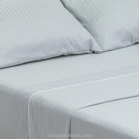 Juego de Sabanas Satinada Gris Para Cama King 200 X 200 Cm 800 Hilos Fondo Entero - SABANAS | Bylmo