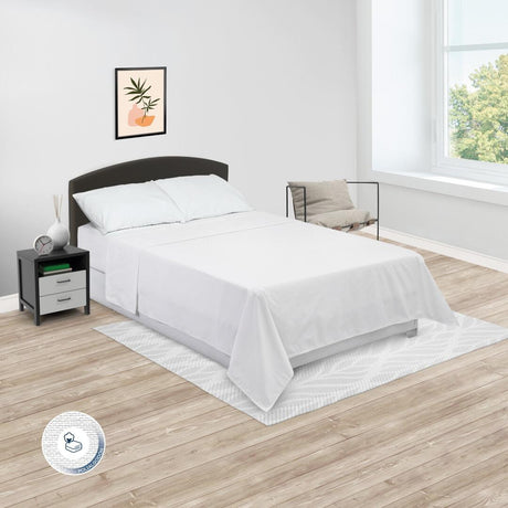 Juego de Sabanas Hotelera Blanco Para Cama Semidoble 120 X 190 Cm 180 Hilos Fondo Entero - SABANAS | Bylmo