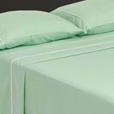 Juego de Sabanas Básicos Verde Pistacho Para Cama Semidoble 120 X 190 Cm Fondo Entero - SABANAS | Bylmo