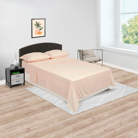 Juego de Sabanas Básicos Beige Para Cama Semidoble 120 X 190 Cm Fondo Entero - SABANAS | Bylmo