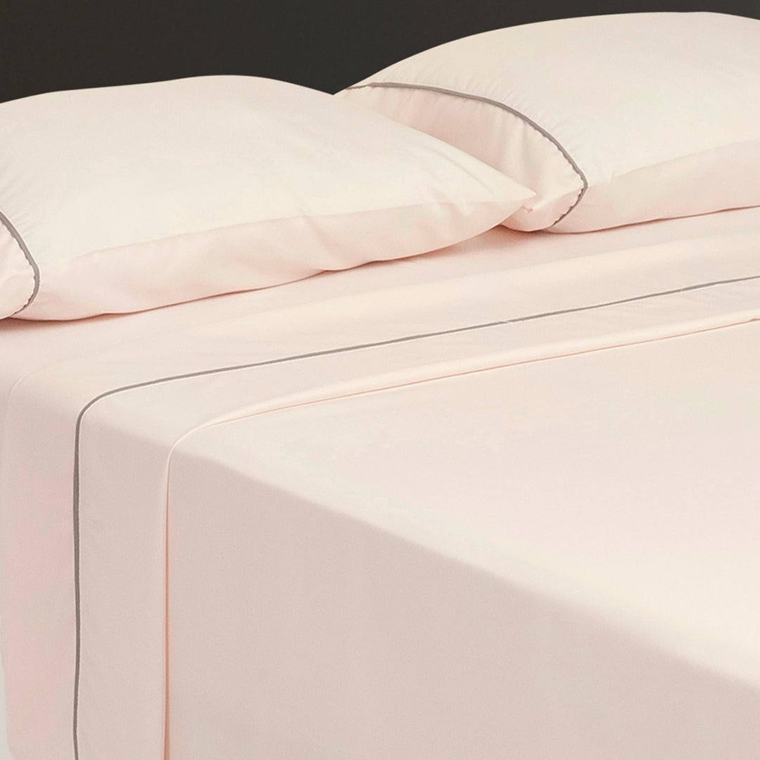 Juego de Sabanas Básicos Rosa Para Cama Semidoble 120 X 190 Cm Fondo Entero - SABANAS | Bylmo