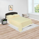 Juego de Sabanas Básicos Amarillo Para Cama Queen 160 X 190 Cm Fondo Entero - SABANAS | Bylmo