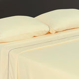 Juego de Sabanas Básicos Amarillo Para Cama Queen 160 X 190 Cm Fondo Entero - SABANAS | Bylmo