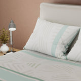 Juego de Sabanas Horizonte Verde Para Cama Doble 140 X 190 Cm 250 Hilos de Lineas - SABANAS | Bylmo