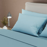 Juego de Sabanas My House Azul Para Cama Doble 140 X 190 Cm Fondo Entero - SABANAS | Bylmo