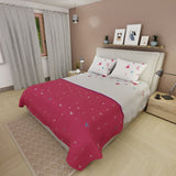 Juego de Sabanas Lazos de Amor Rojo y Blanco Para Cama Queen 160 X 190 Cm 180 Hilos de Corazones - SABANAS | Bylmo