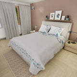 Juego de Sabanas Ecos de Diamante Gris Para Cama King 200 X 200 Cm 250 Hilos de Diamantes - SABANAS | Bylmo