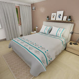 Juego de Sabanas Rombos Esbozados Gris y Azul Para Cama King 200 X 200 Cm 250 Hilos de Rombos - SABANAS | Bylmo