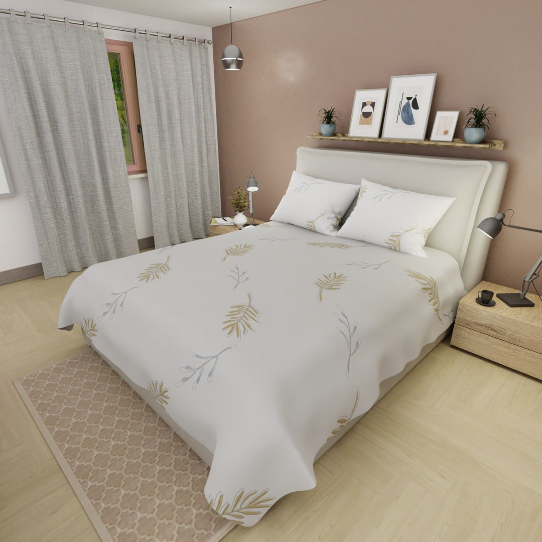 Juego de Sabanas Esencia de Trigo Gris Para Cama Queen 160 X 190 Cm 250 Hilos de Lineas - SABANAS | Bylmo