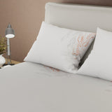 Juego de Sabanas Tranquilidad Floral Gris Para Cama Queen 160 X 190 Cm 250 Hilos de Flores - SABANAS | Bylmo