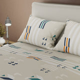 Juego de Sabanas Oceáno Tribal Beige Para Cama King 200 X 200 Cm de Tribal - SABANAS | Bylmo