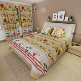 Juego de Sabanas Alegoría Floral Amarillo Para Cama Queen 160 X 190 Cm de Flores - SABANAS | Bylmo