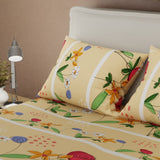 Juego de Sabanas Alegoría Floral Amarillo Para Cama Queen 160 X 190 Cm de Flores - SABANAS | Bylmo
