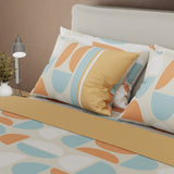 Juego de Sabanas Style 4 Naranja Para Cama Sencilla 100 X 190 Cm de Circulos - SABANAS | Bylmo