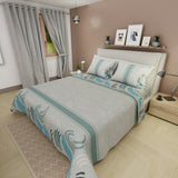 Juego de Sabanas Style 4 Gris Para Cama Sencilla 100 X 190 Cm de Lineas Ondulantes - SABANAS | Bylmo