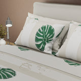 Juego de Sabanas Eco Style 4 Gris Para Cama Sencilla 100 X 190 Cm de Hojas