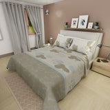 Juego de Sabanas Bosque Style 4 Gris Para Cama Sencilla 100 X 190 Cm de Hojas - SABANAS | Bylmo