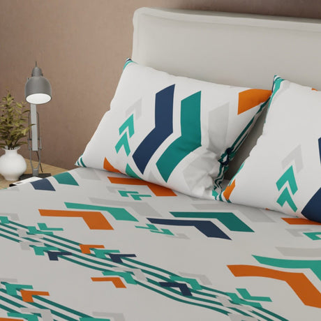 Juego de Sabanas Esencia Blanco Para Cama King 200 X 200 Cm de Figuras - SABANAS | Bylmo