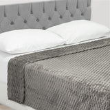 Cobija Texture Gris 180x200cm Fondo Entero - COBIJAS Y MANTAS | Bylmo