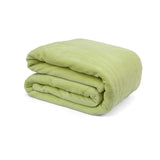 Cobija Piel de Durazno Verde 180x200cm Fondo Entero