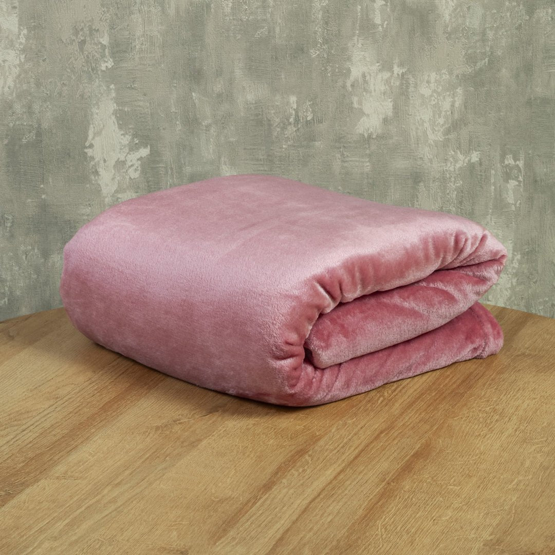 Cobija Piel de Durazno Soft Rosado 180x200cm Fondo Entero - COBIJAS Y MANTAS | Bylmo
