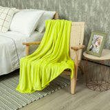 Cobija Piel de Durazno Soft Verde Lima 180x200cm Fondo Entero - COBIJAS Y MANTAS | Bylmo