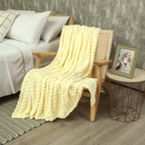 Cobija Texture Amarillo 180x200cm Fondo Entero - COBIJAS Y MANTAS | Bylmo