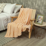 Cobija Texture Naranja 180x200cm Fondo Entero - COBIJAS Y MANTAS | Bylmo