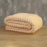 Cobija Texture Naranja 180x200cm Fondo Entero - COBIJAS Y MANTAS | Bylmo