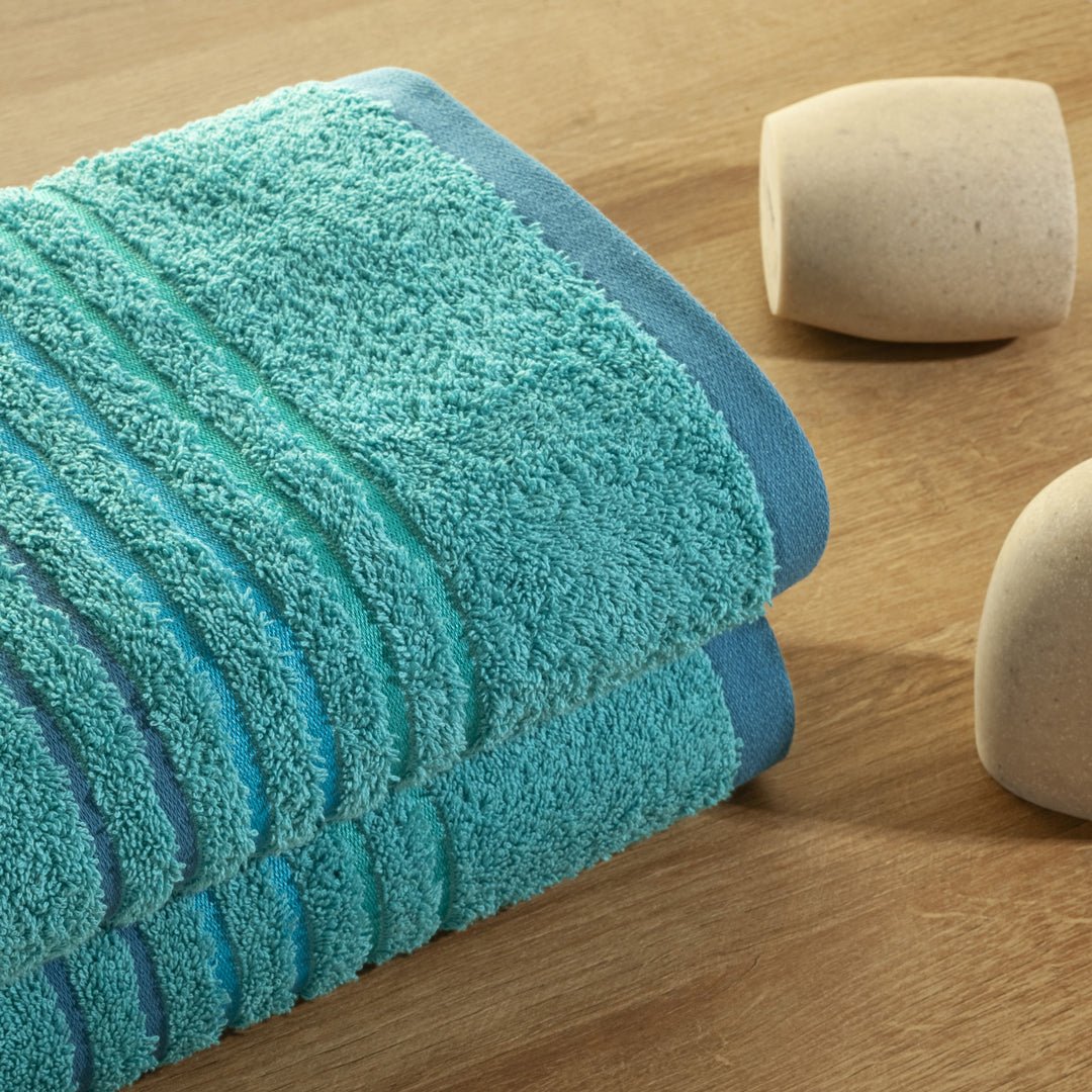 Toalla de Manos Mediterráneo Azul 40x70cm Fondo Entero Extrasuave - TOALLAS | Bylmo