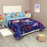 Cubrelecho Azul Oscuro y Azul para Cama Semidoble 120 X 190 Cm de Encanto - TENDIDOS Y CUBRELECHOS | Bylmo