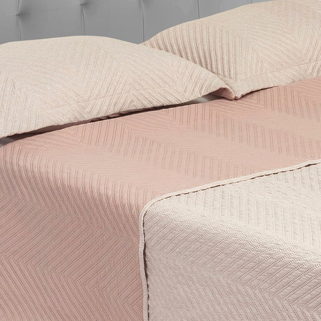 Tendido Kyoto Rosado Claro para Cama King 200 X 200 Cm Fondo Entero - TENDIDOS Y CUBRELECHOS | Bylmo
