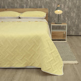 Cubrelecho Termosellado Cotton Sense Amarillo para Cama Doble 140 X 190 Cm Fondo Entero - TENDIDOS Y CUBRELECHOS | Bylmo