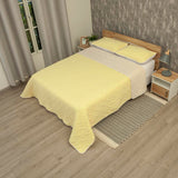 Cubrelecho Termosellado Cotton Sense Amarillo para Cama King 200 X 200 Cm Fondo Entero - TENDIDOS Y CUBRELECHOS | Bylmo