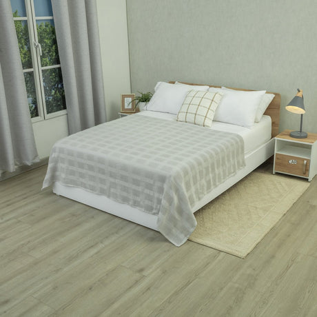 Cubrecama Elegant Gris 150x200cm Fondo Entero - TENDIDOS Y CUBRELECHOS | Bylmo