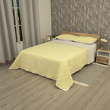 Cubrelecho Termosellado Cotton Sense Amarillo para Cama Queen 160 X 190 Cm Fondo Entero - TENDIDOS Y CUBRELECHOS | Bylmo
