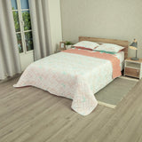 Cubrelecho Doble Faz Style Sueño Lunar Rosado Claro y Naranja Claro para Cama Doble 140 X 190 Cm de Lunas - TENDIDOS Y CUBRELECHOS | Bylmo