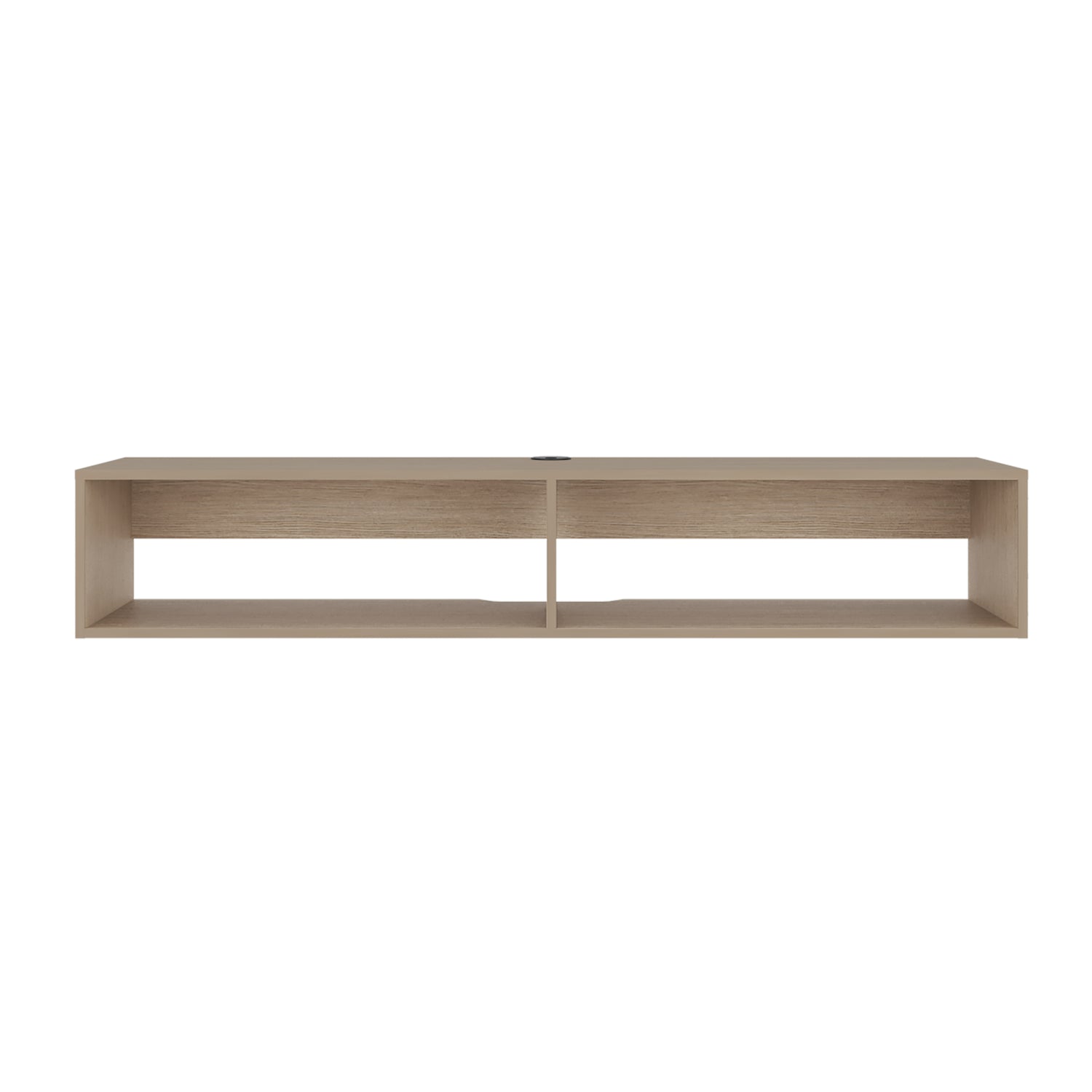 Rack de TV Cartagena 150x26.5cm para TV Hasta 65" Pulgadas Flotante con Dos Compartimientos y con Ranuras para Cables - MUEBLES DE TV | Bylmo