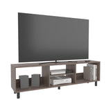 Rack de TV Nomik Avellana 160x47.5cm para TV Hasta 70" Pulgadas con Tres Compartimientos - MUEBLES DE TV | Bylmo