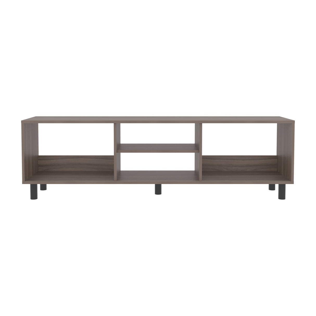 Rack de TV Nomik Avellana 160x47.5cm para TV Hasta 70" Pulgadas con Tres Compartimientos - MUEBLES DE TV | Bylmo