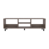 Rack de TV Nomik Avellana 160x47.5cm para TV Hasta 70" Pulgadas con Tres Compartimientos - MUEBLES DE TV | Bylmo