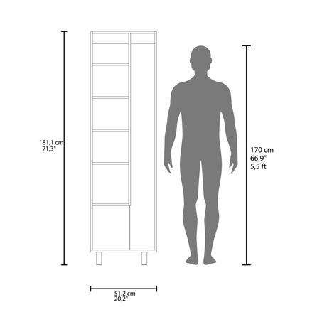 Mueble de Aseo Nala Cartagena 51.2x181.1cm para Organizar con Dos Puertas - MUEBLES DE ASEO Y ROPAS | Bylmo
